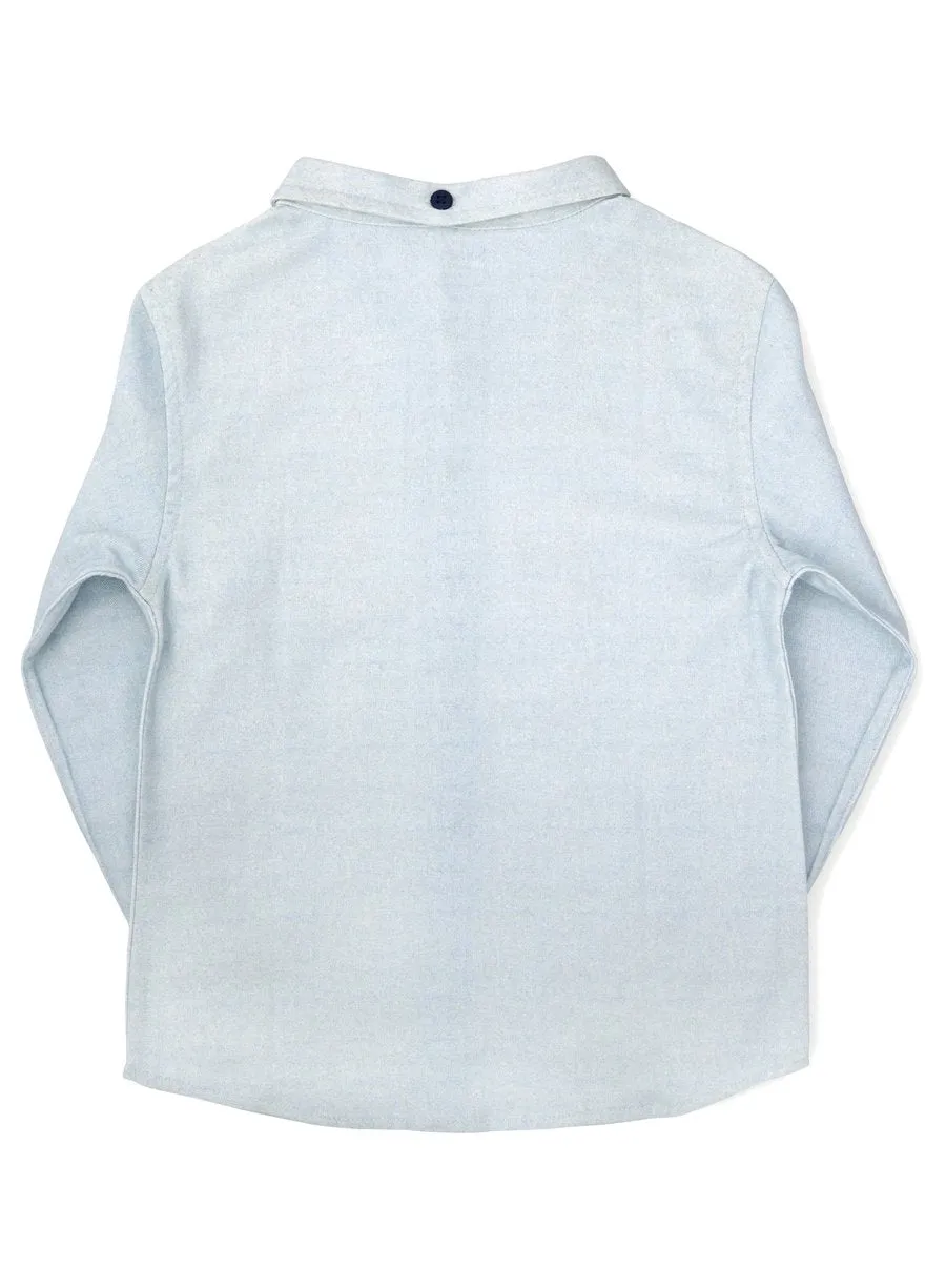 2-Piece 'Boys in Blue' Shirt & Oxford Shorts Set
