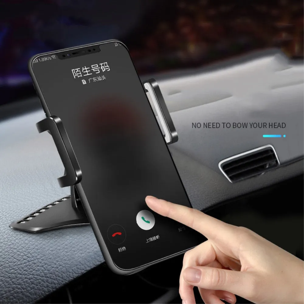 3 in 1 Car GPS Smartphone Holder: Dashboard / Visor Clamp   AC Grid Clip for ZTE nubia Z17 miniS - Black