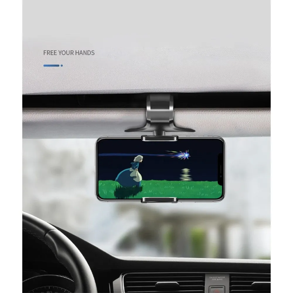 3 in 1 Car GPS Smartphone Holder: Dashboard / Visor Clamp   AC Grid Clip for ZTE nubia Z17 miniS - Black