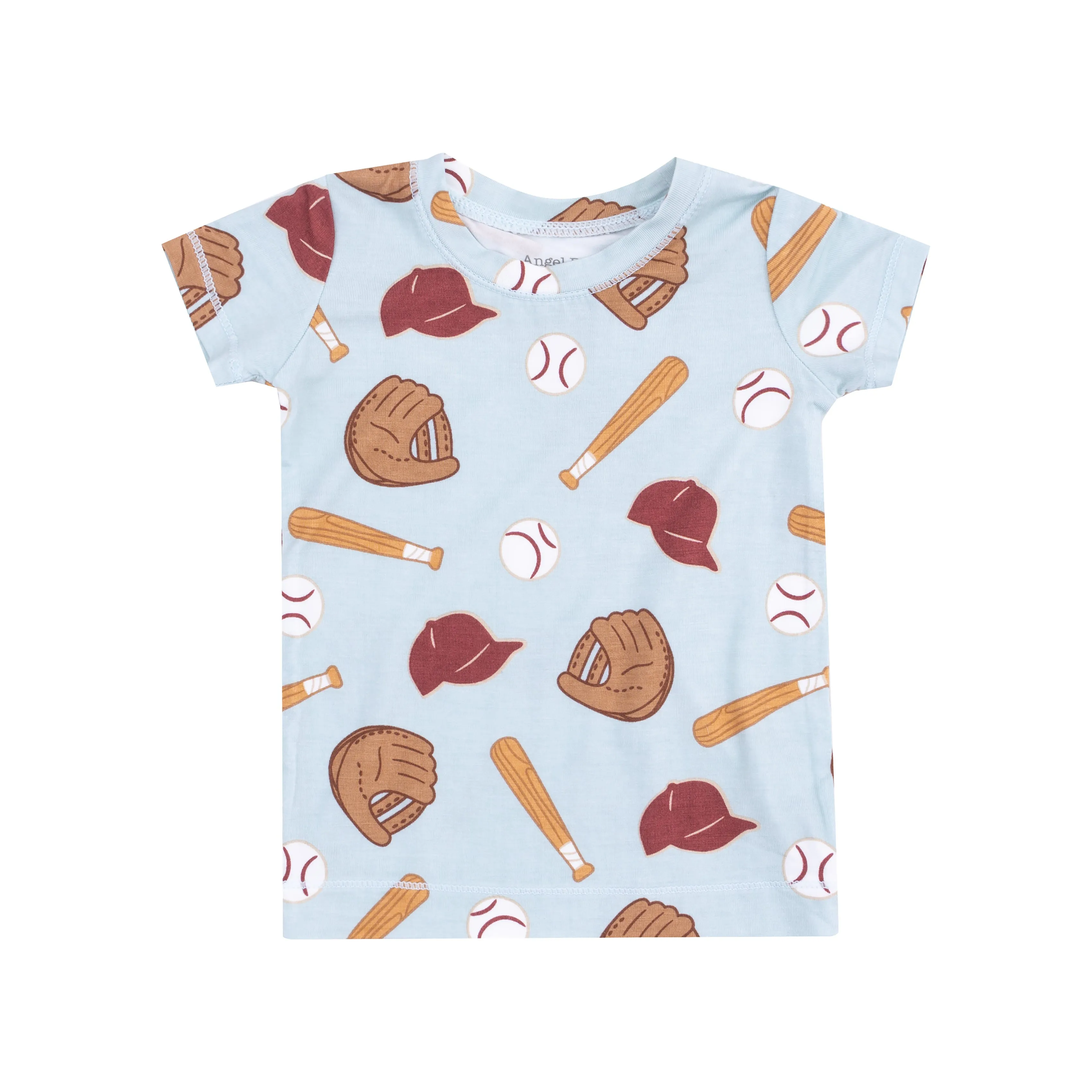 Baseball Shortsleeve Loungewear Set