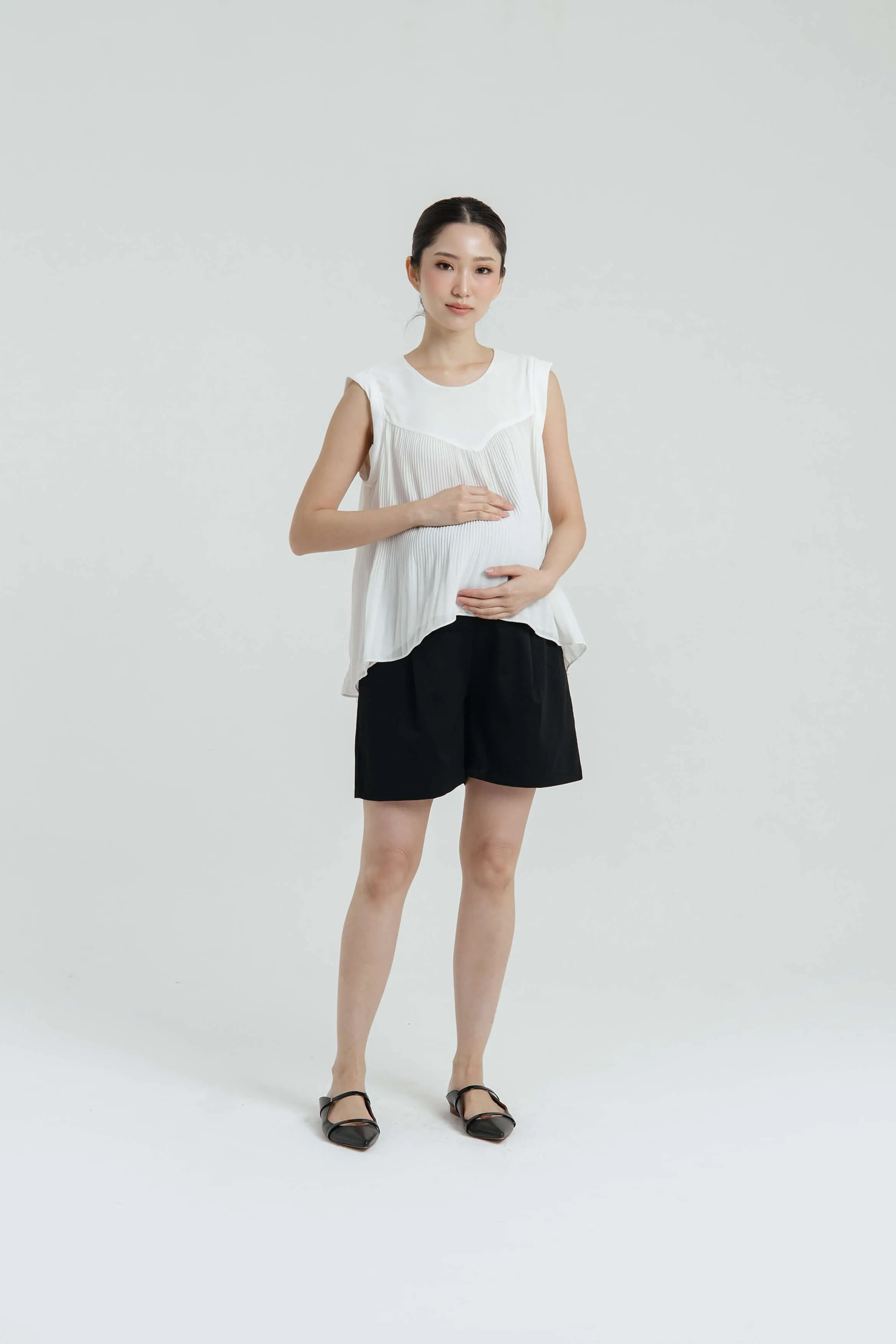 Black That Comfy Maternity Shorts
