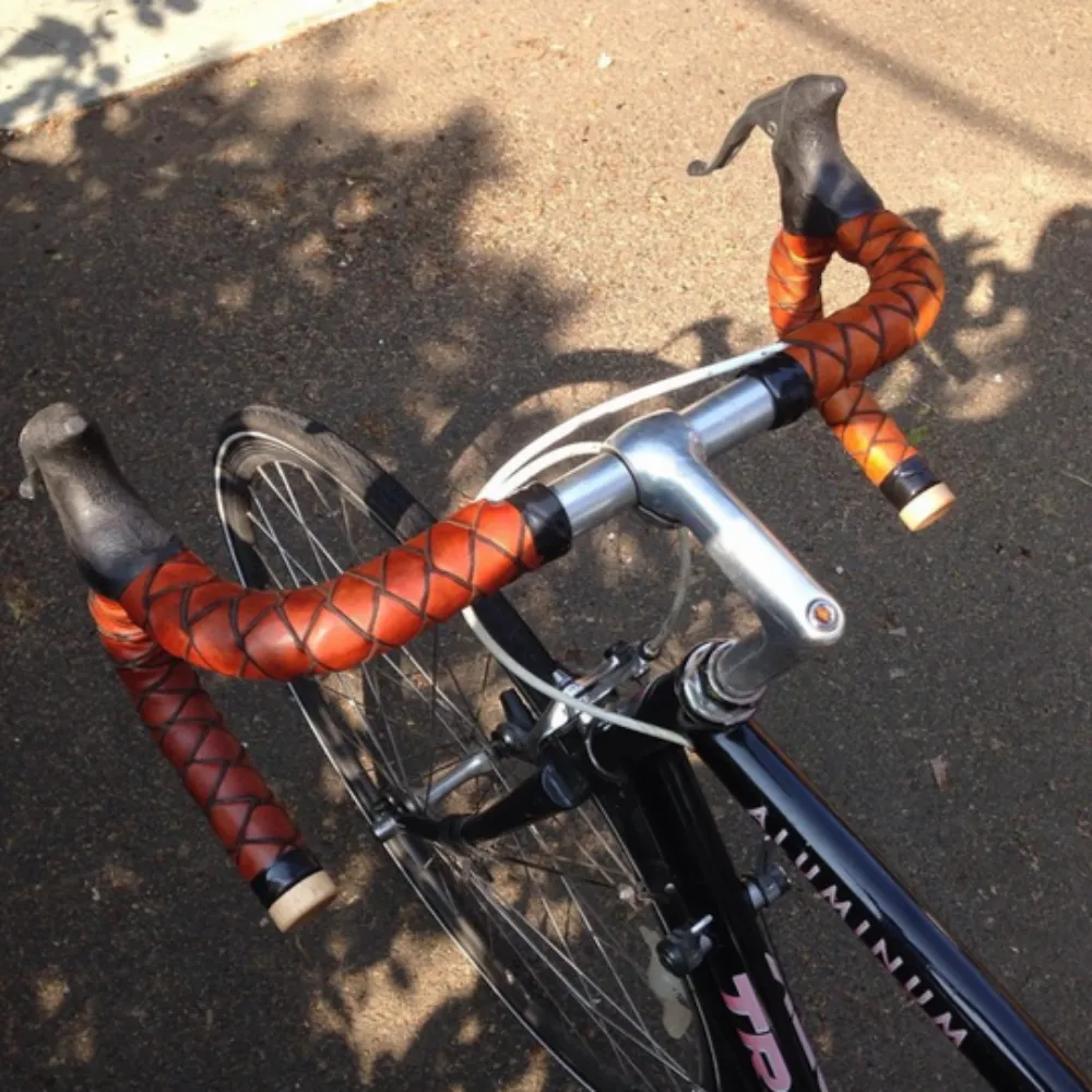 Bullwhip Braided Leather Bar Wraps