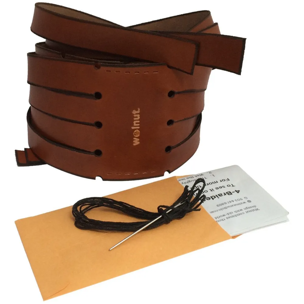 Bullwhip Braided Leather Bar Wraps
