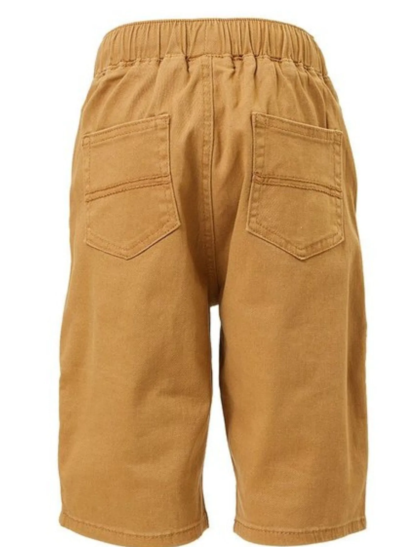 Dark Khaki Jean Shorts