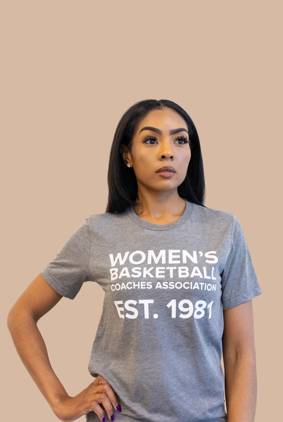Established 1981: Women's Basketball Coaches Association V-Neck