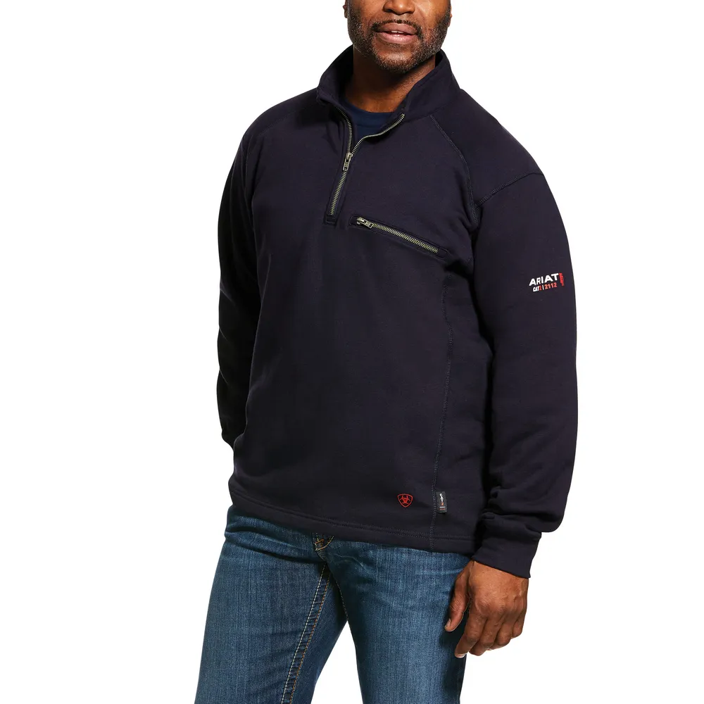 FR REV 1/4 ZIP TOP - 410-Navy | Ariat 10022333