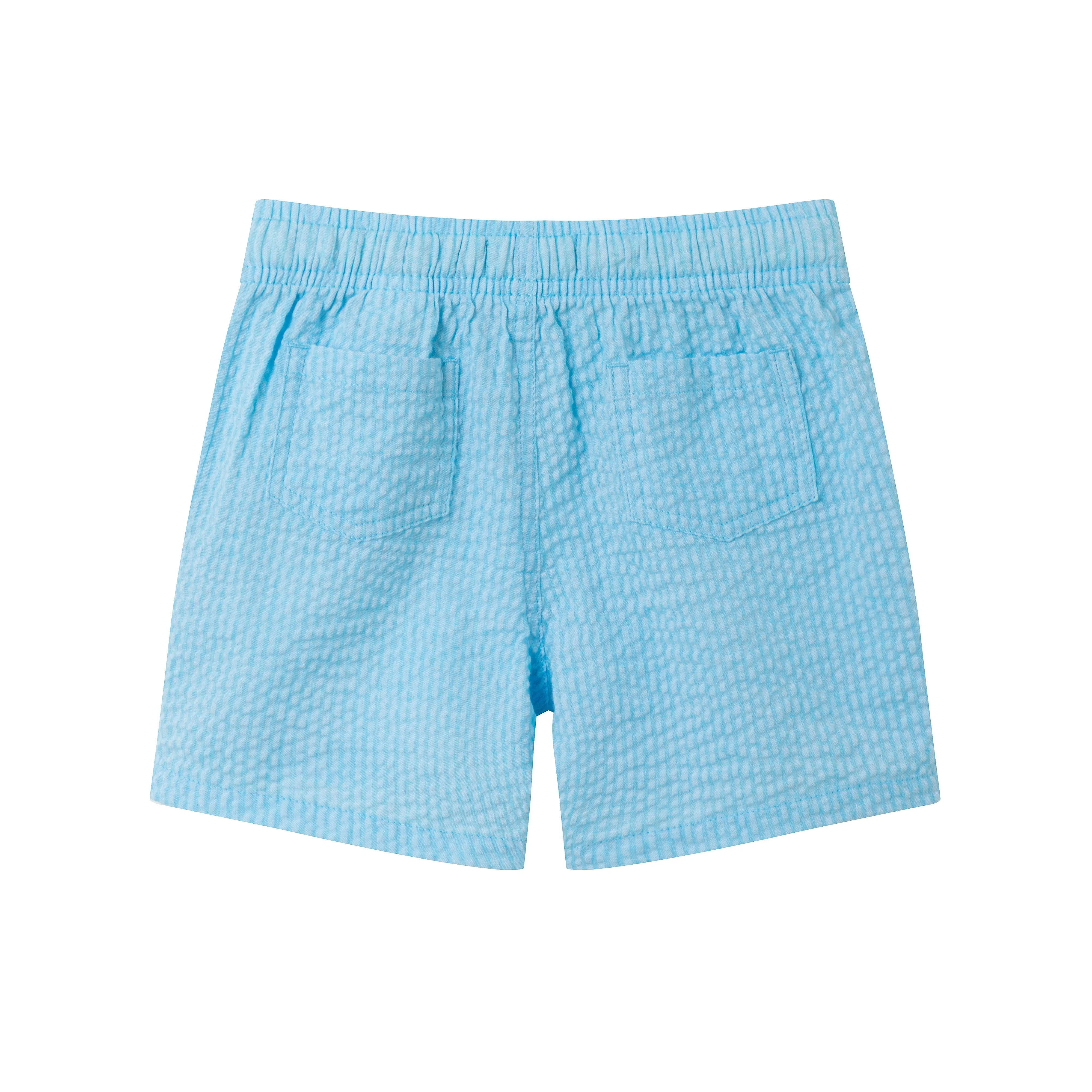 Kids (2-7) Seersucker Short | Blue Stripe
