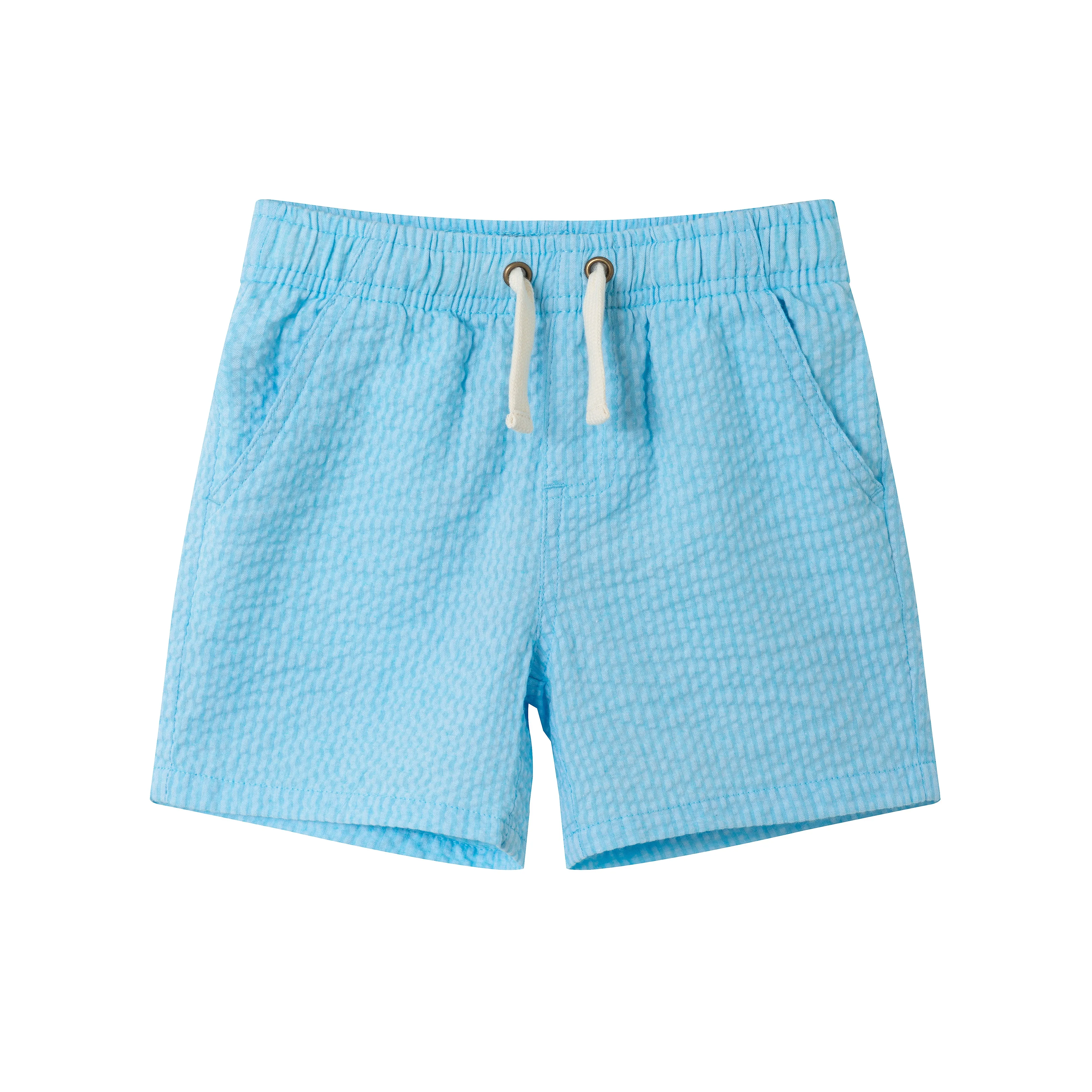 Kids (2-7) Seersucker Short | Blue Stripe