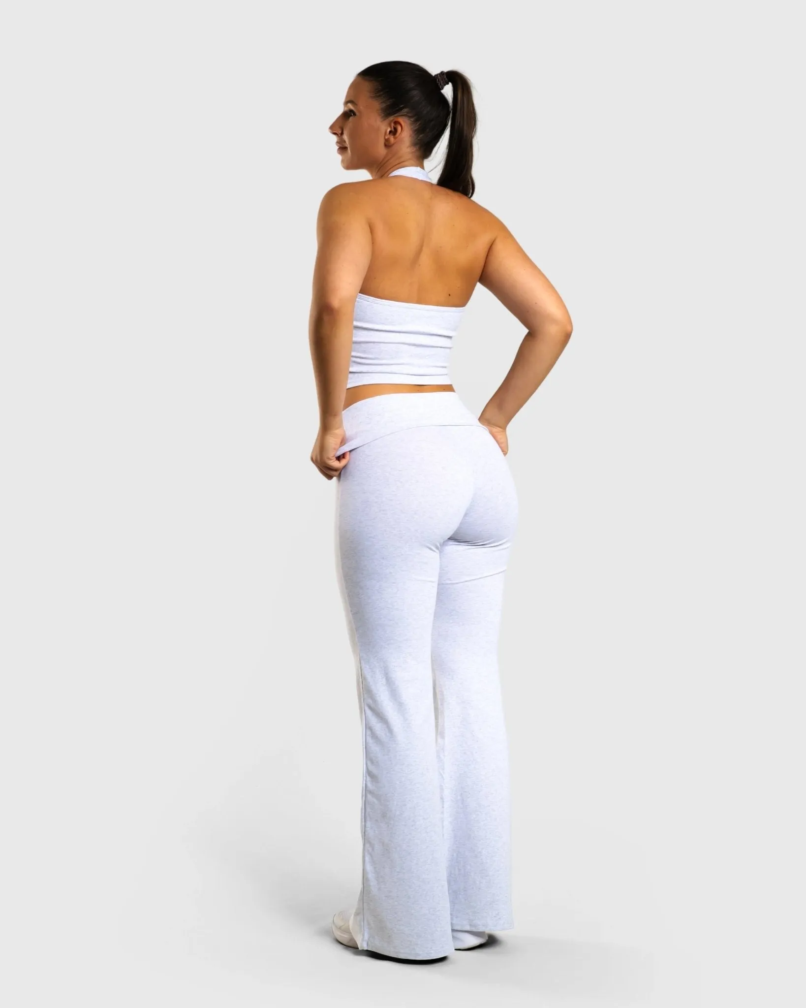 Light Grey Flow Halterneck Topp
