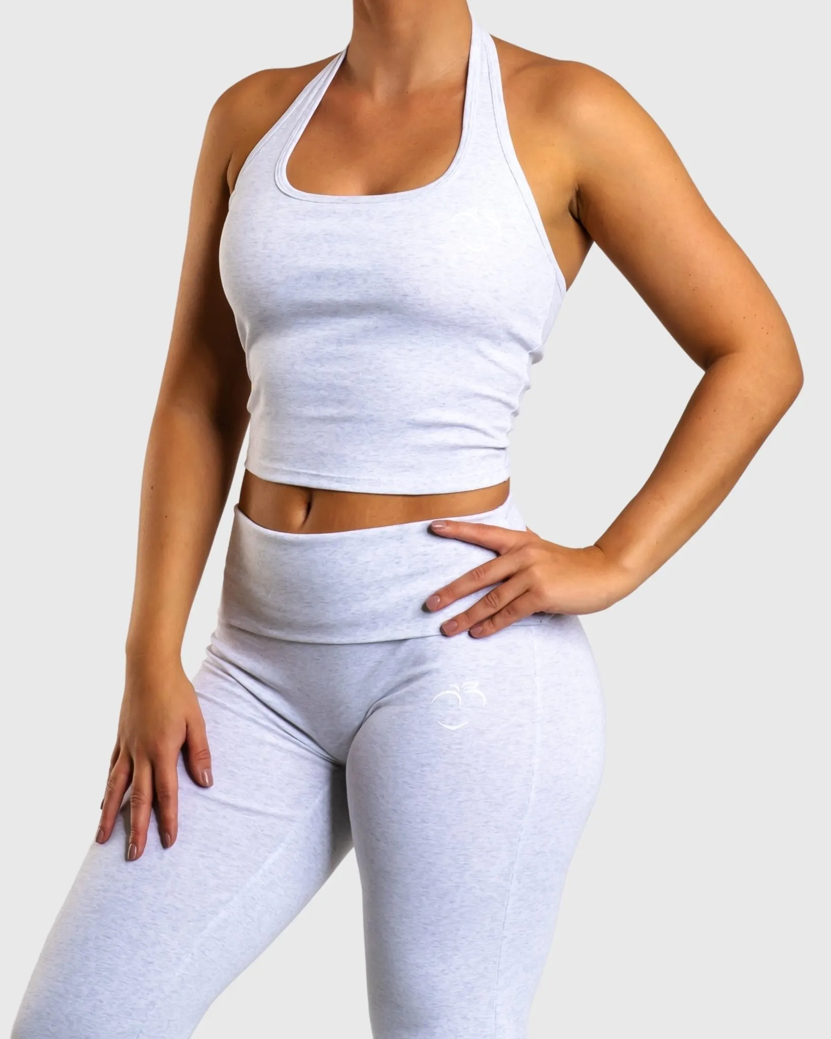 Light Grey Flow Halterneck Topp