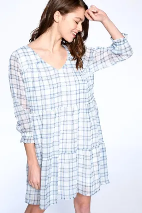 Light Plaid Night Dress