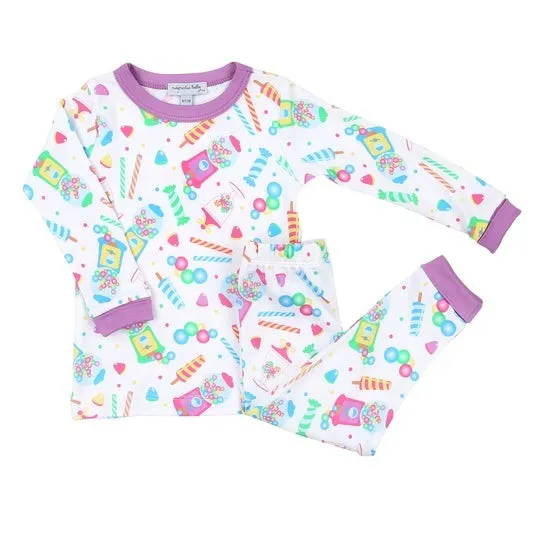 Magnolia Baby Little Girls Sweet Tooth Candy Long Pajamas