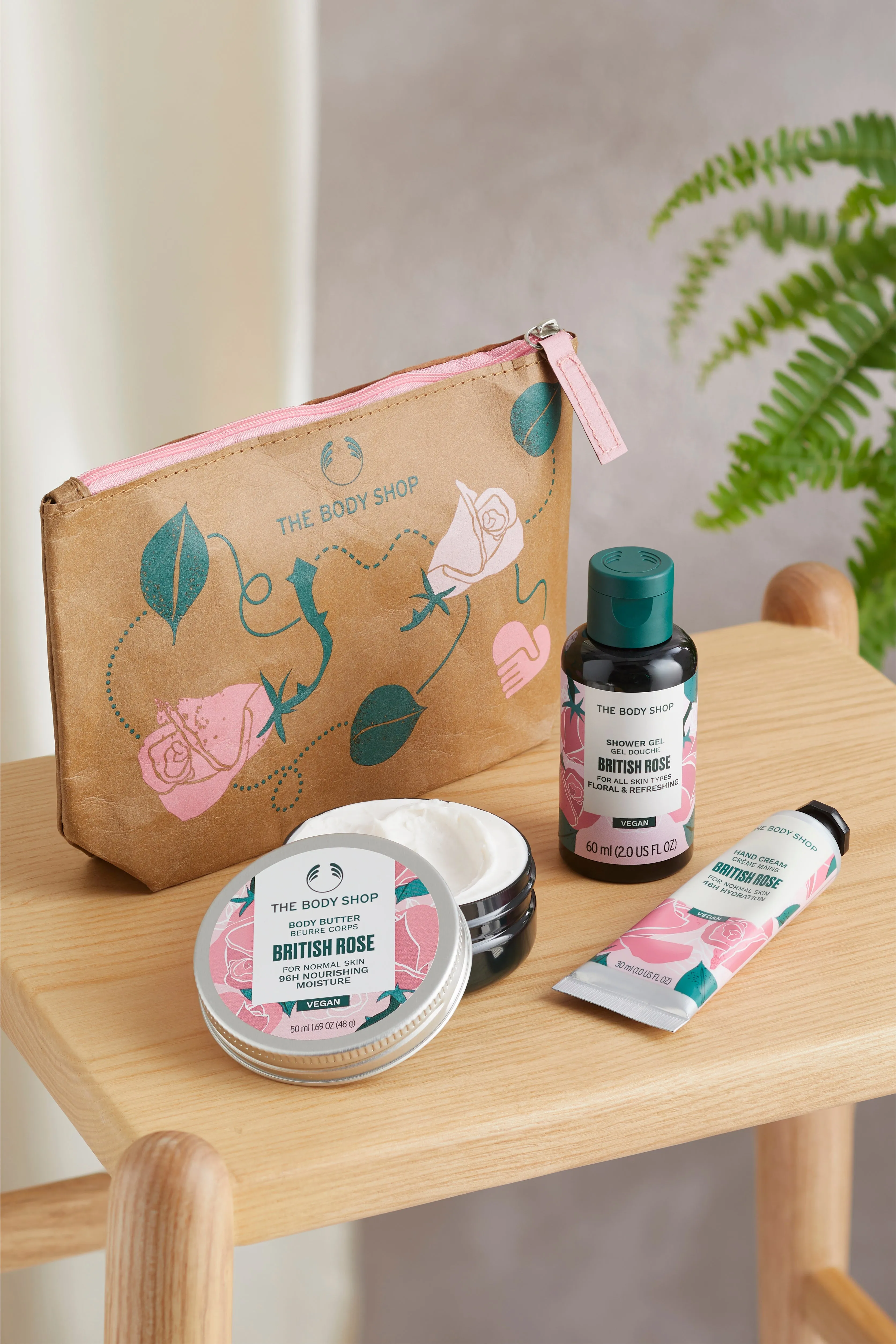 Nourish & Flourish British Rose Gift Bag