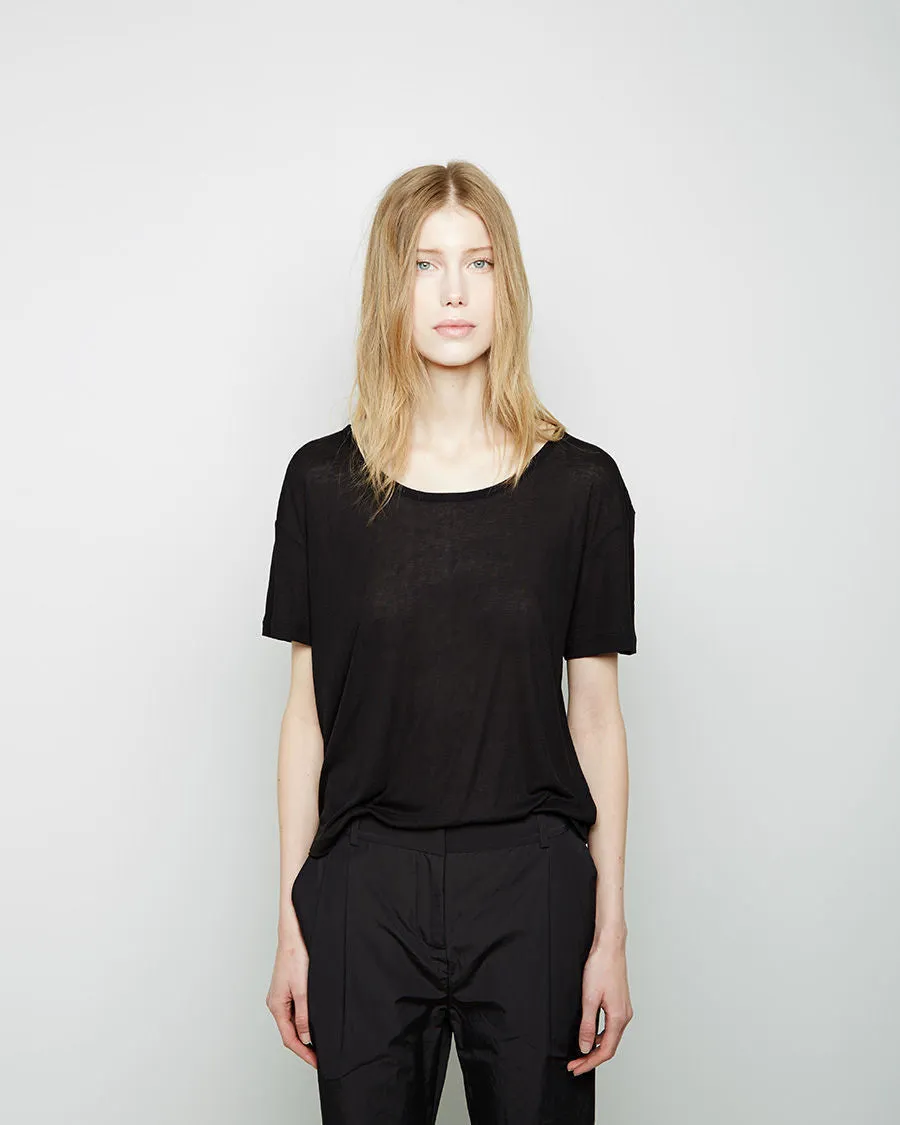 Oversized Ribbed Melange Tee