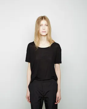 Oversized Ribbed Melange Tee
