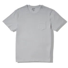 Pima Cotton Pocket Tee - Glacier Gray