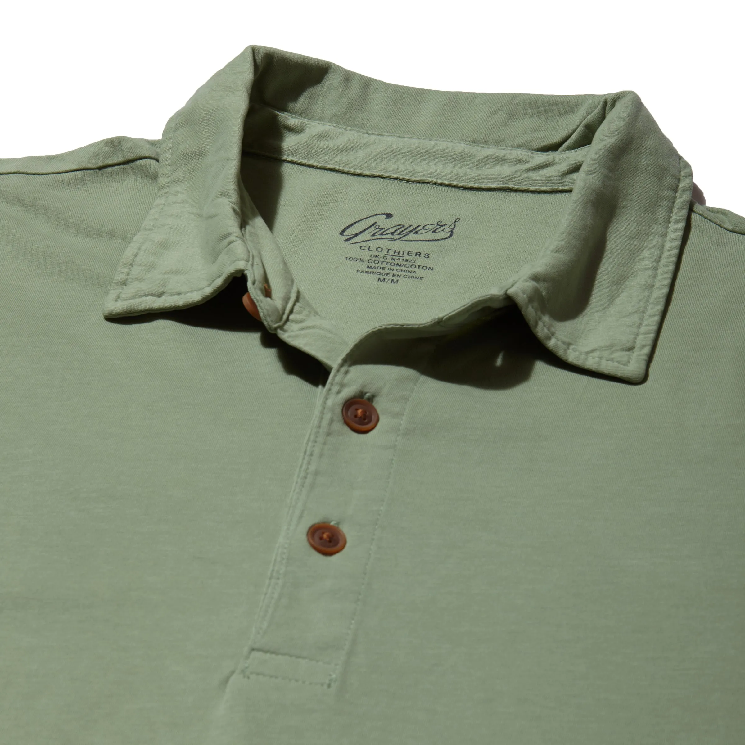 Pima Cotton Polo - Basil