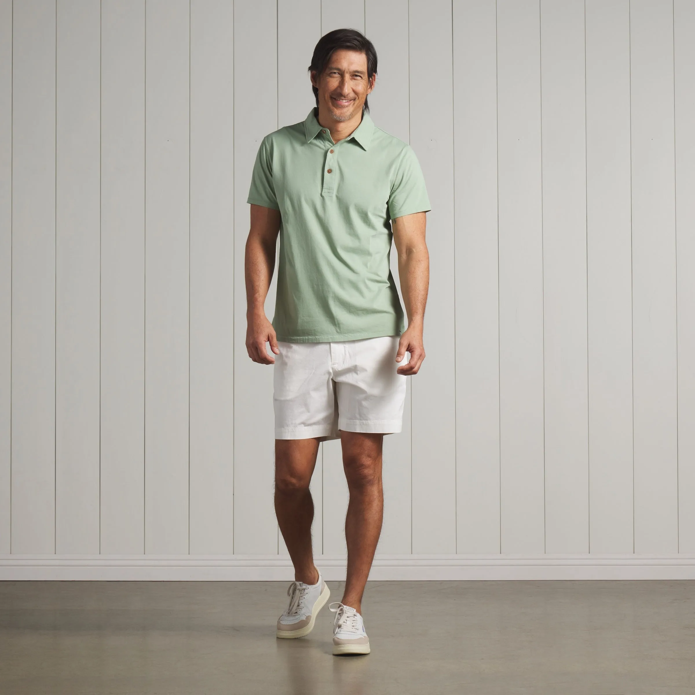Pima Cotton Polo - Basil