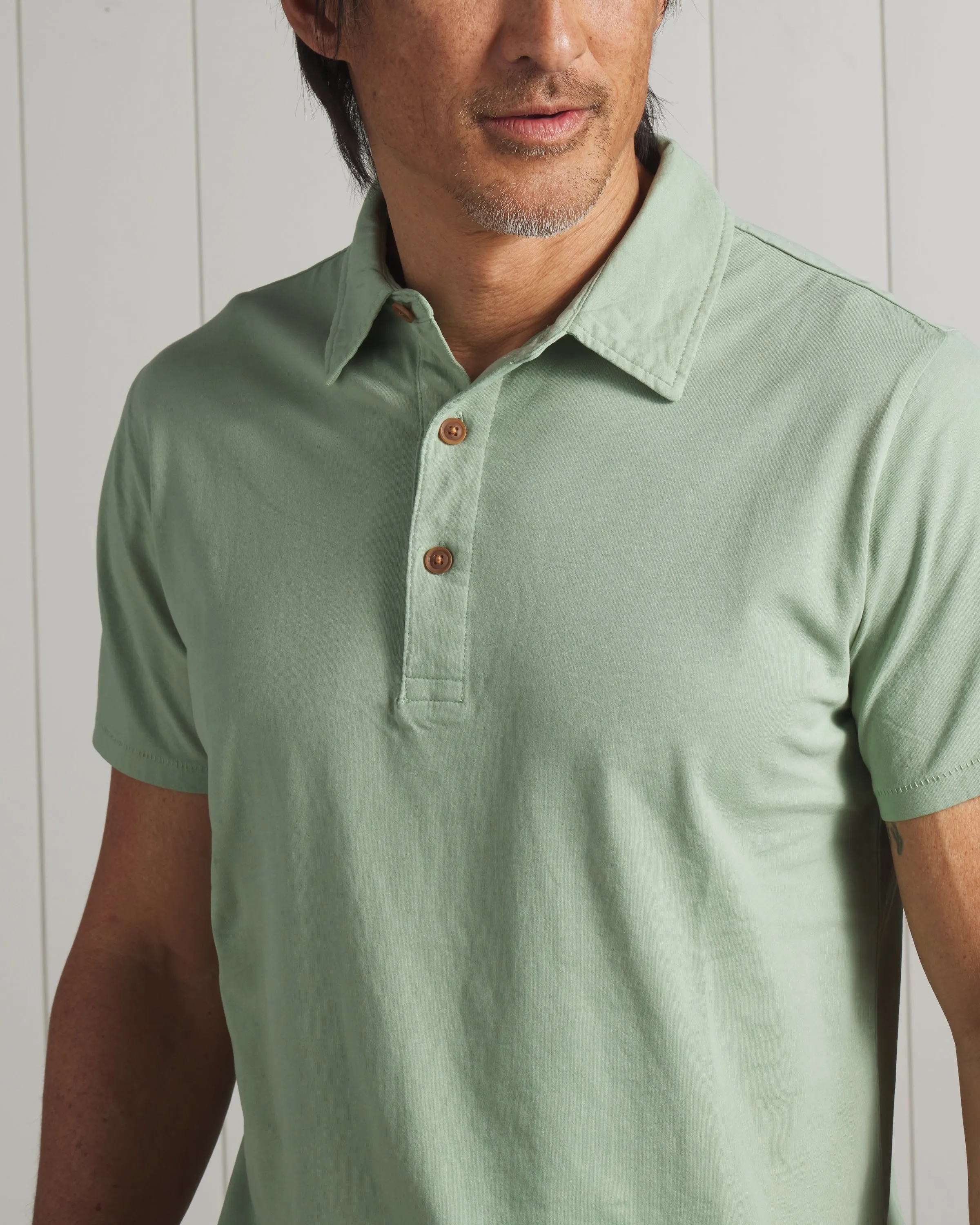 Pima Cotton Polo - Basil