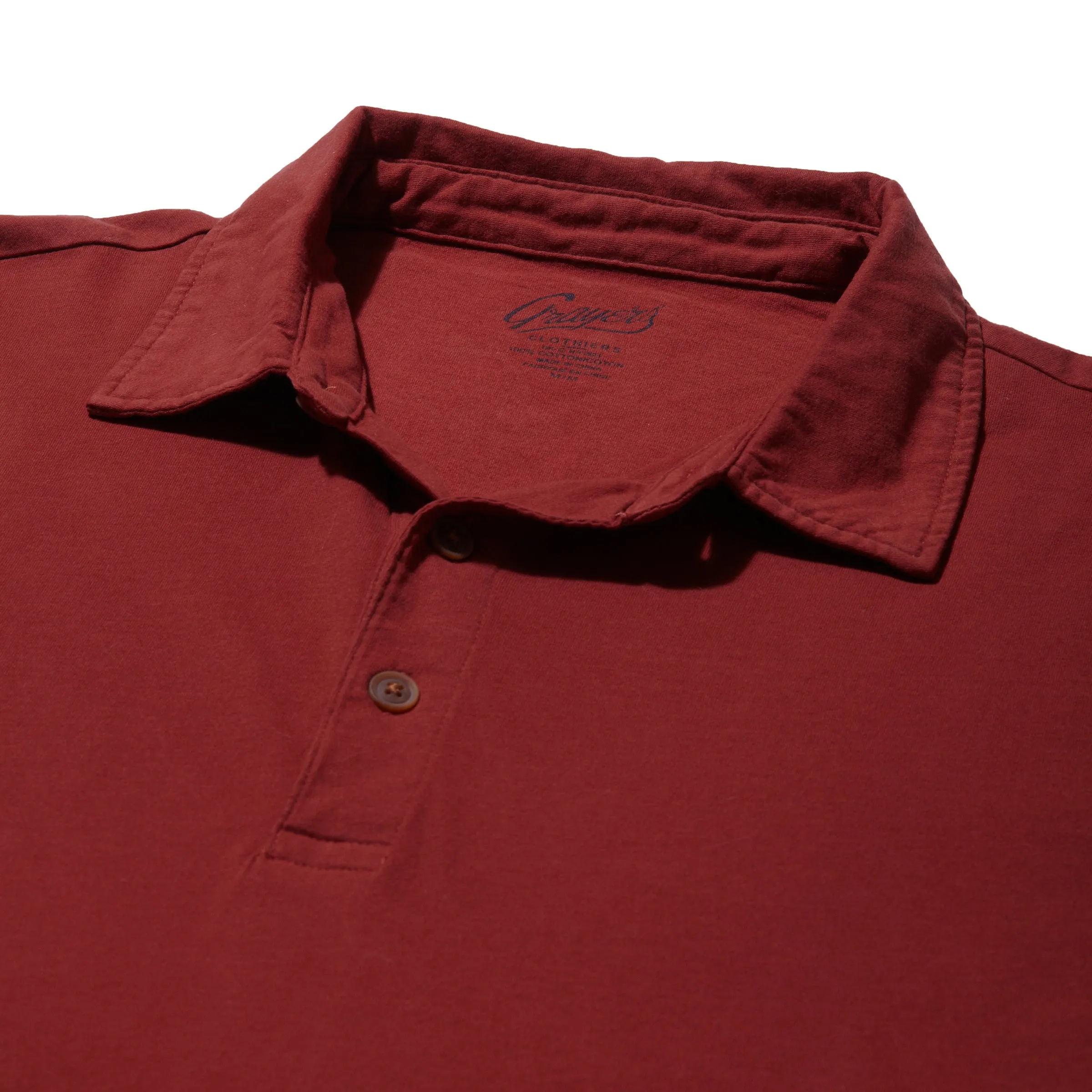 Pima Cotton Polo - Burnt Henna