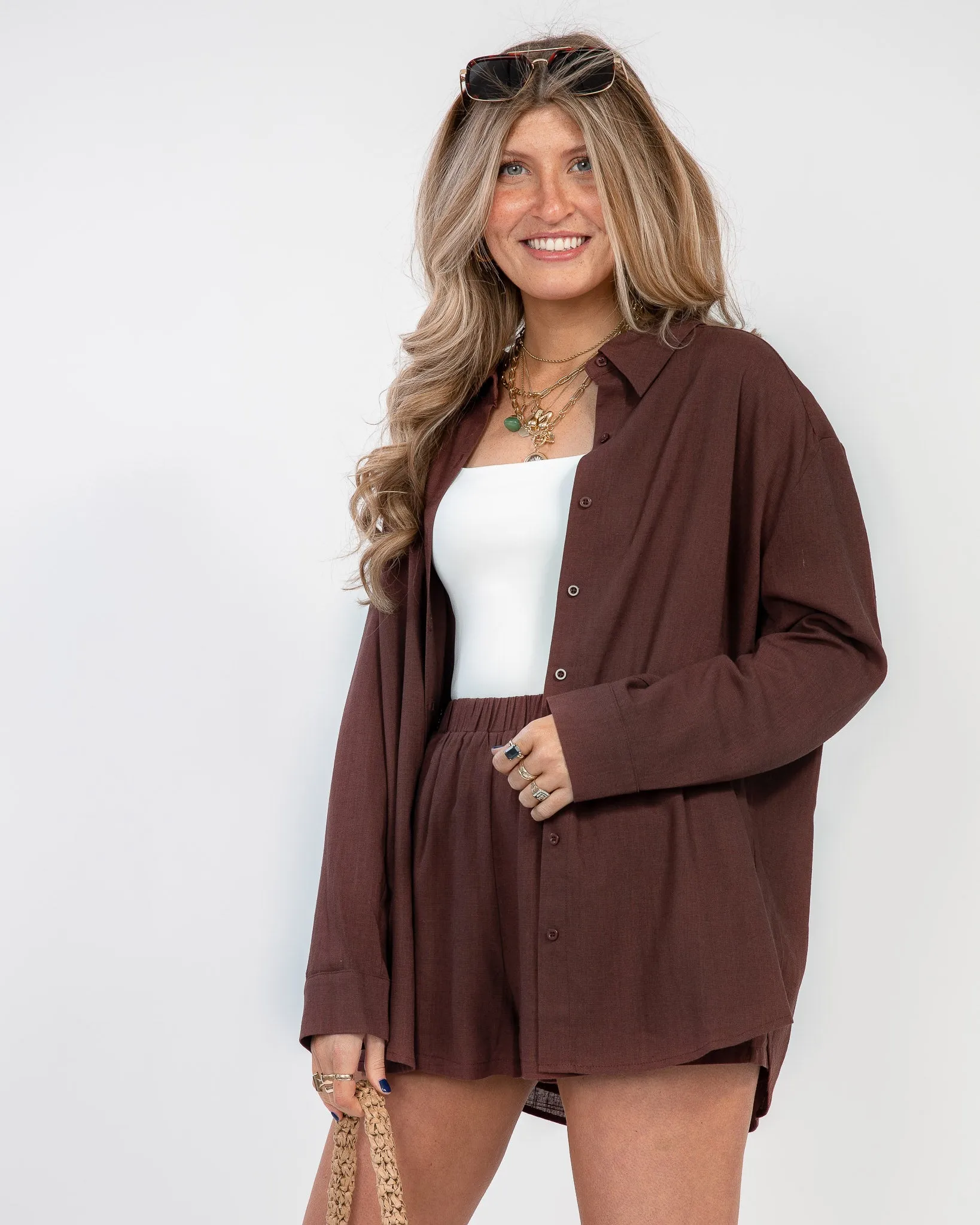 Shore Side Linen Top