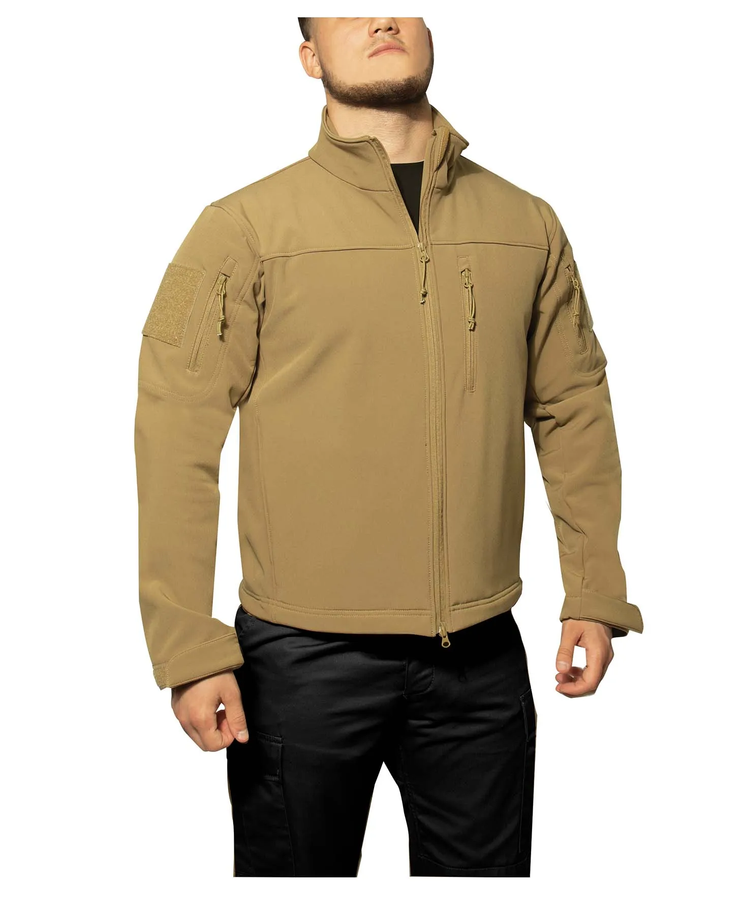 Stealth Ops Soft Shell Tactical Jacket Coyote Brown