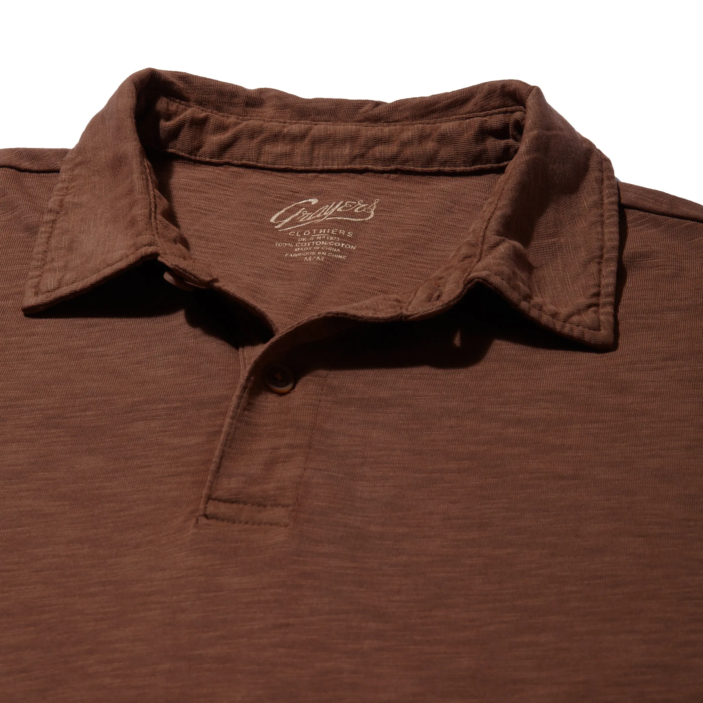 Sunwashed 2 Button Polo - Rubber
