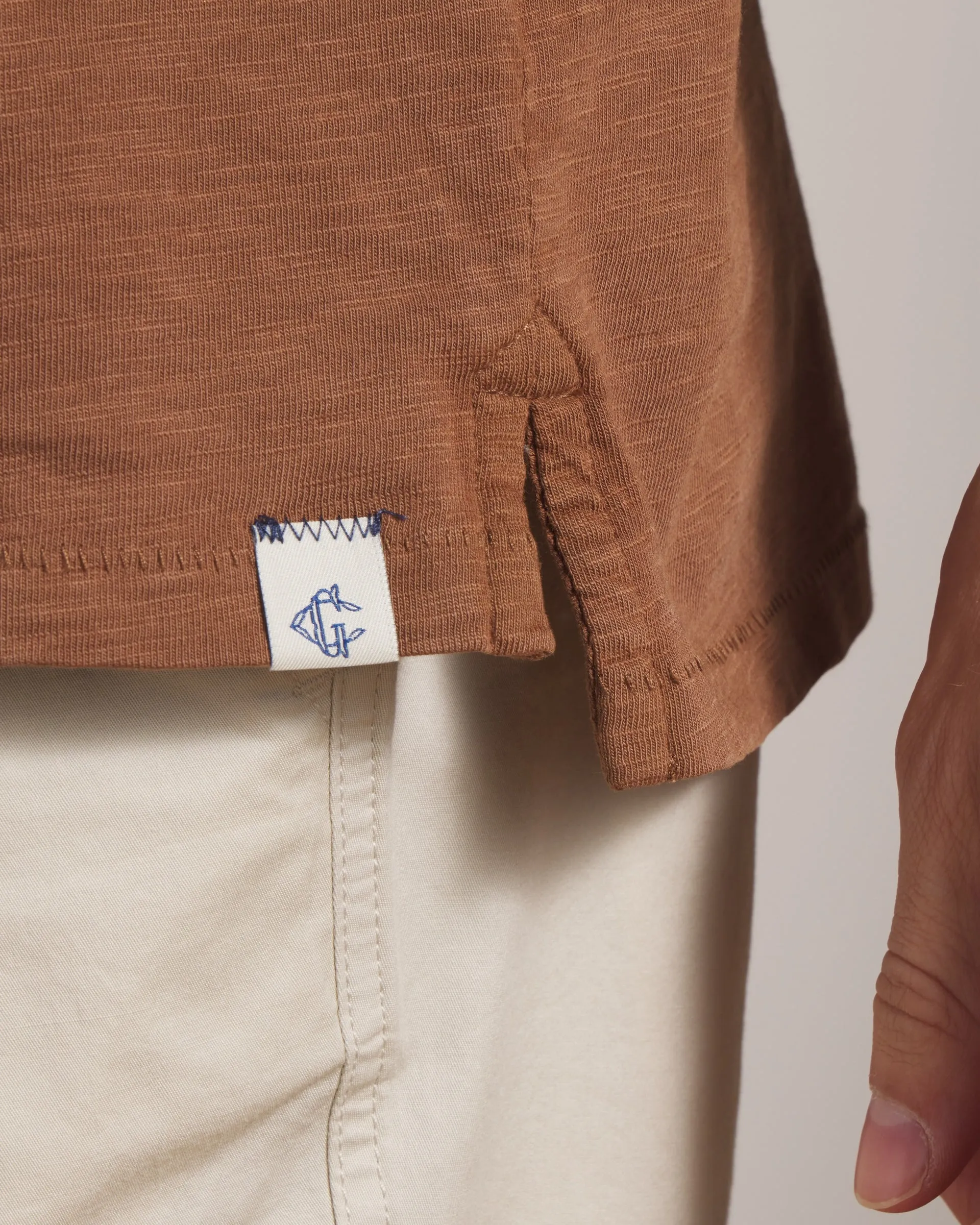 Sunwashed 2 Button Polo - Rubber