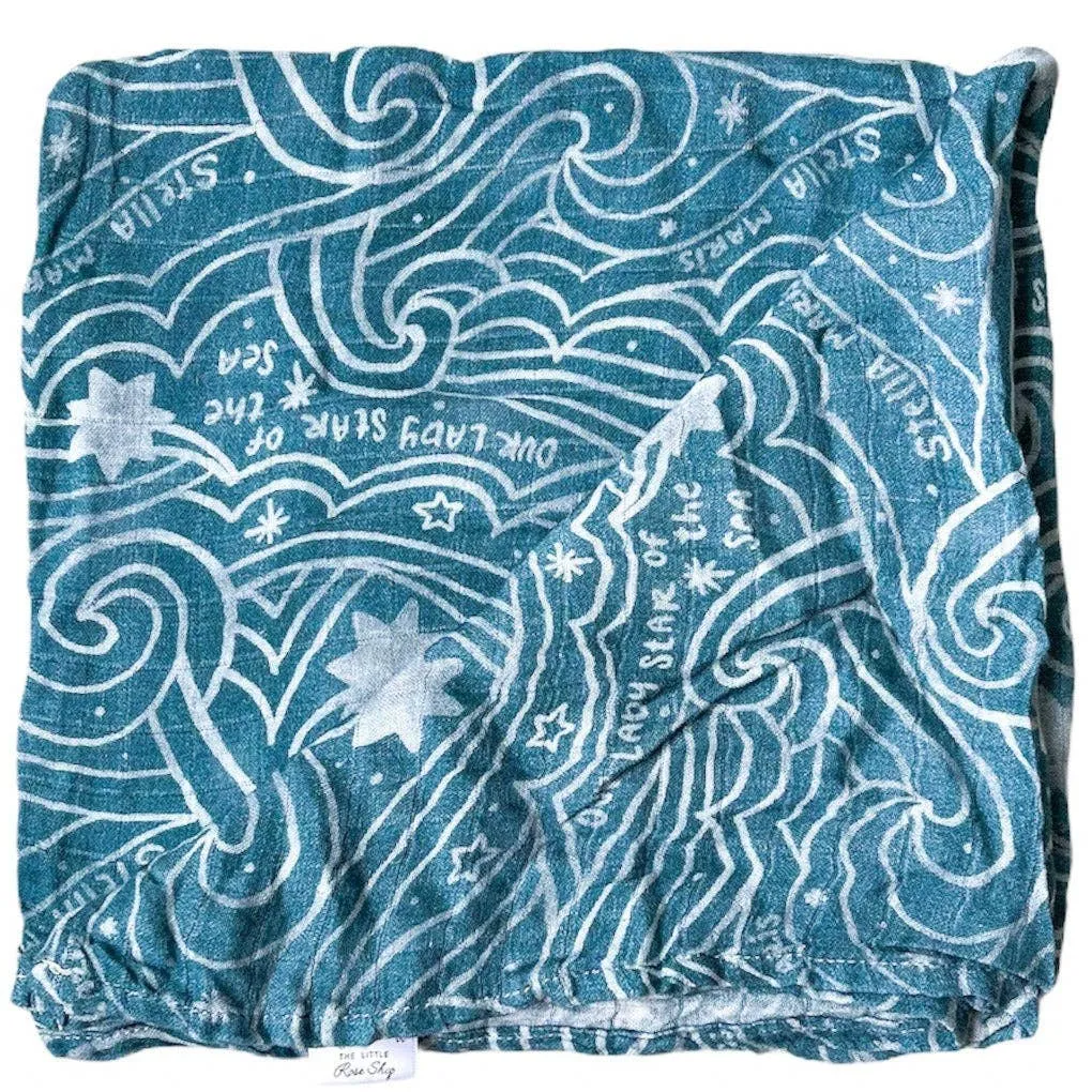 Waves Baby Swaddle - Stella Maris