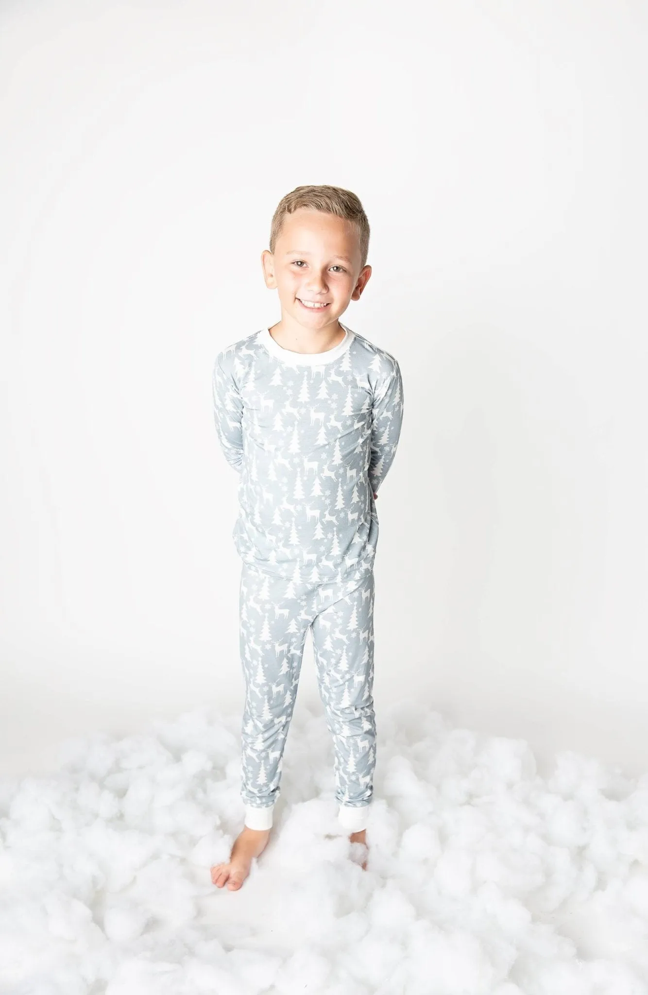 White Christmas 2-Piece Bamboo Child Pajamas